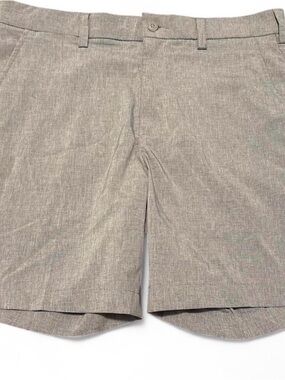 Grand Slam Light Gray Flat-Front Men’s Shorts